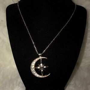 Moon & Star pendant necklace.